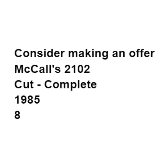 McCalls 2102 Pattern Top Miss 8 80s Button Up Collared Shirttail Hem Pocket - Picture 3 of 5